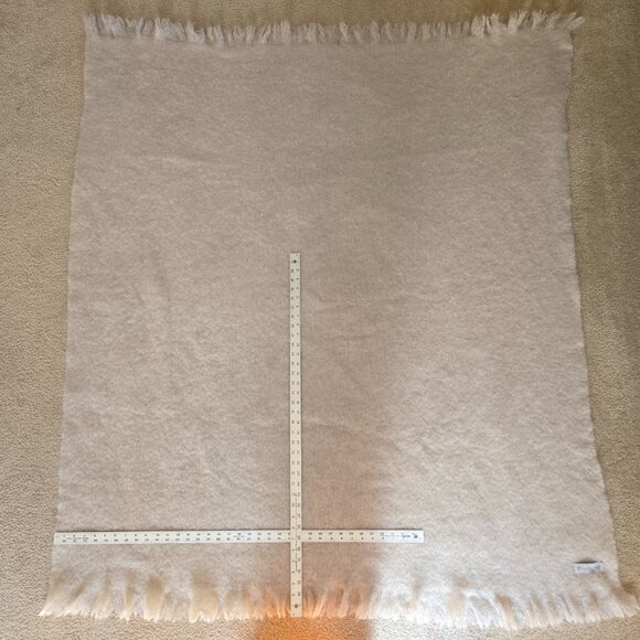 NWOT Thick Mohair/Wool Throw Blanket Earthy Boho - Picture 8 of 15